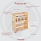 Rev-A-Shelf Maple Veneer, Light Brown, 10.5 in W, 25.25 in H, 21.81 in D, 21.75 in L, Light Brown 449UT-BCSC-10C - alternate 6